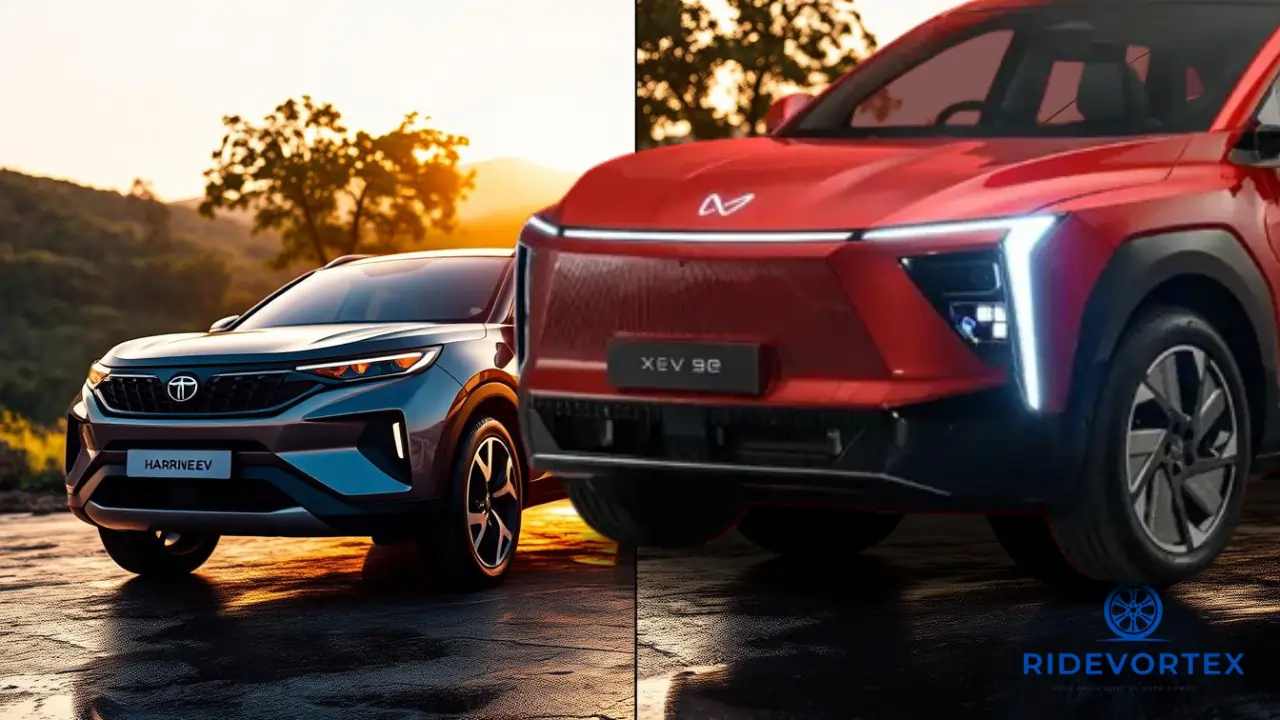 Performance and range comparison chart of Harrier EV and BE.06 electric SUVs