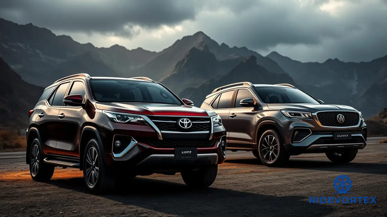 Premium side profile of MG Gloster showcasing chrome accents and large dimensions